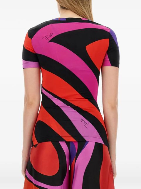 PUCCI printed V-neck T-shirt - Black