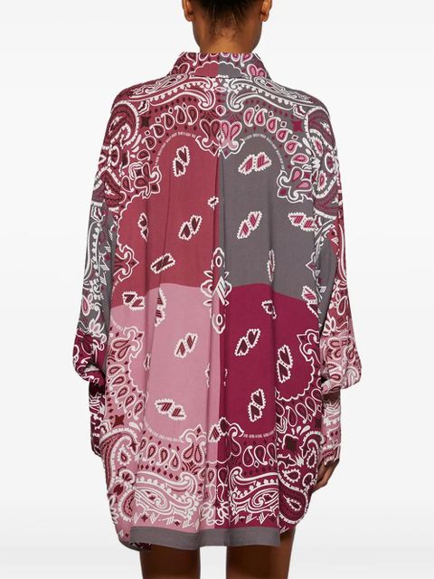 The Attico bandana-print shirt - Red