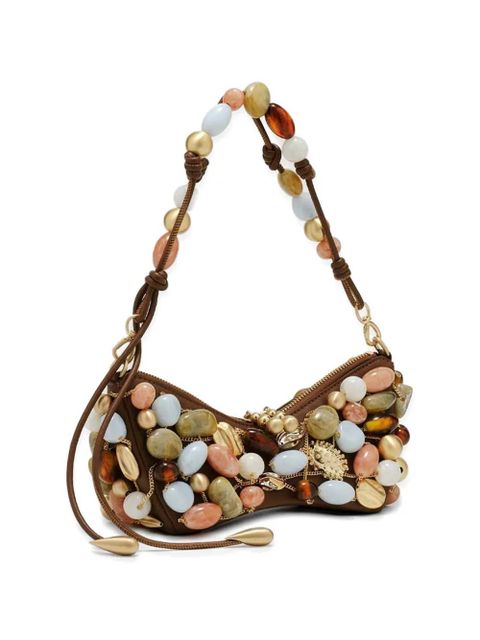 Cult Gaia beaded tote bag - Brown - zdjęcie produktu nr 2