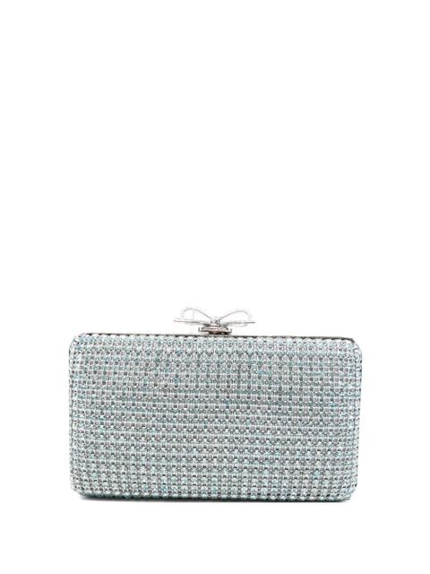 Self-Portrait Chainmail embellished clutch bag - Blue - zdjęcie produktu nr 1