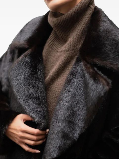 The Frankie Shop Joni faux-fur coat - Brown