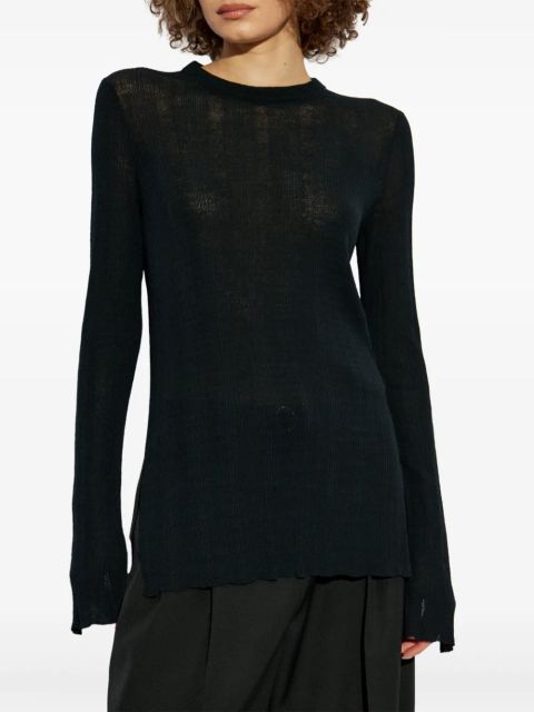 Jil Sander wool top - Black