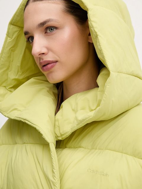 Calvin Klein Performance kurtka kolor żółty zimowa LVGWF5O514