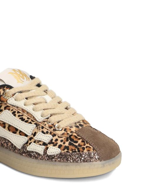 AMIRI animal-print lace-up sneakers - Brown