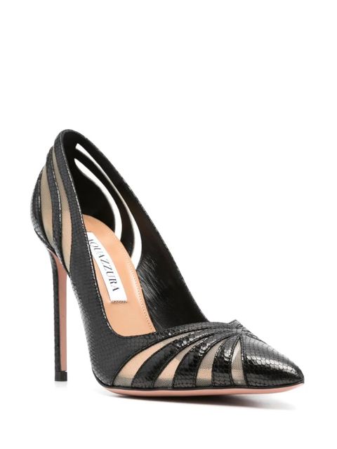 Aquazzura The Spy 105mm pointed-toe pumps - Black