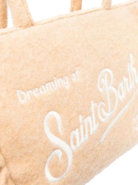 MC2 Saint Barth fringed embroidered tote bag - Neutrals