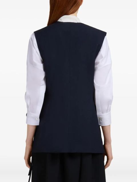 Marni sleeveless tailored vest - Blue