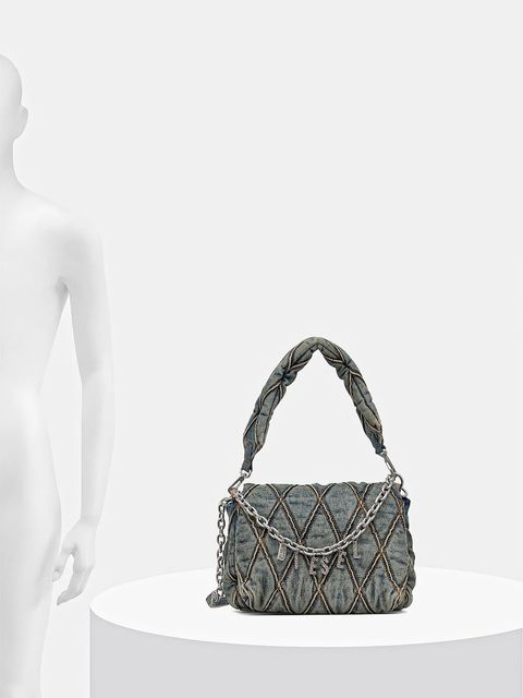 Diesel torebka jeansowa CHARM-D CHARM-D kolor niebieski X09596.P5570