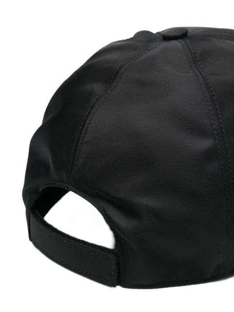 Prada enamel triangle-logo curved-peak baseball hat - Black - zdjęcie produktu nr 2