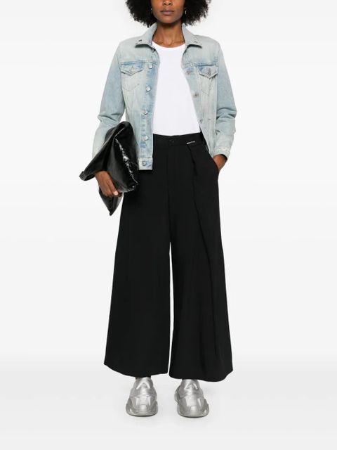 MM6 Maison Margiela pleat-detail trousers - Black - zdjęcie produktu nr 2