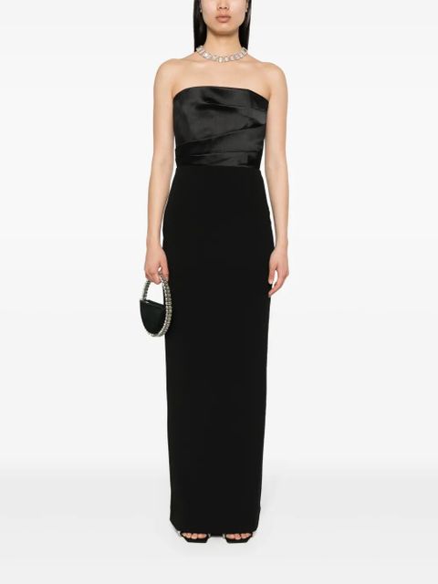 Solace London Afra crepe maxi dress - Black - zdjęcie produktu nr 2