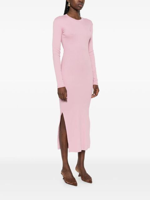 Nanushka long-sleeve cut-out midi dress - Pink