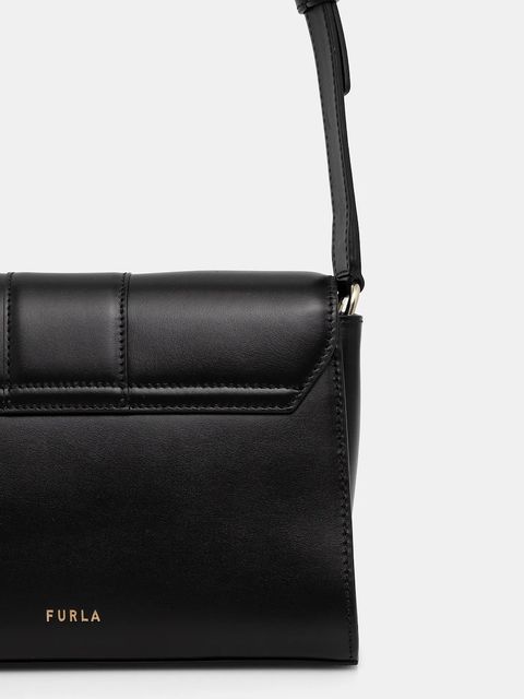 Furla torebka skórzana kolor czarny WB01683.BX3346.O6000