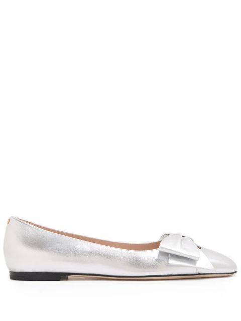 Valentino Garavani bow-detailing ballet flats - Silver - zdjęcie produktu nr 1