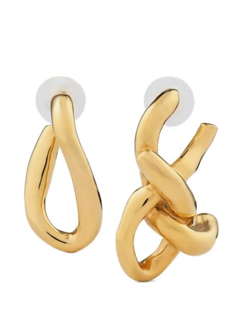 Givenchy chain link asymmetrical earrings - Gold