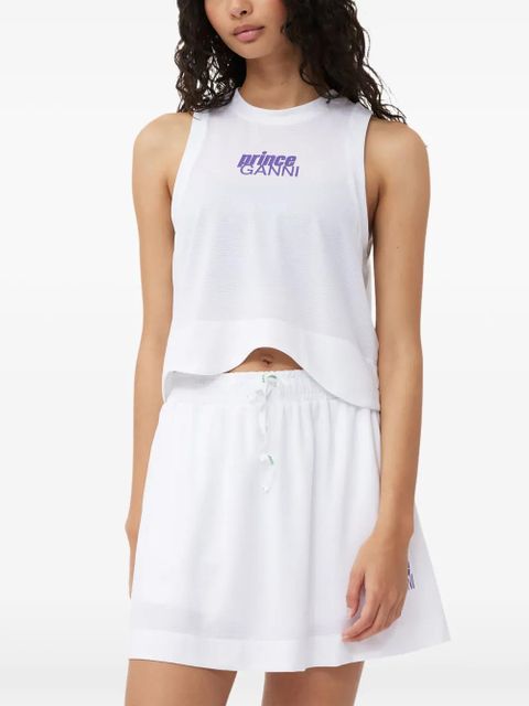 GANNI x Prince logo tank top - White