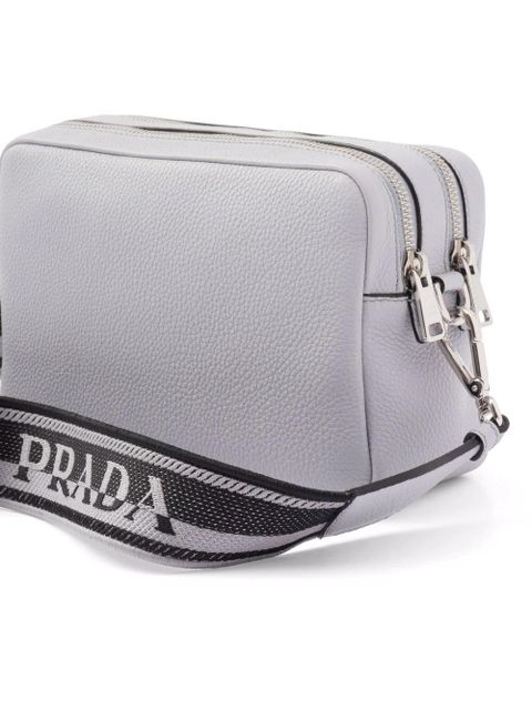 Prada Flou logo-plaque shoulder bag - Grey - zdjęcie produktu nr 2