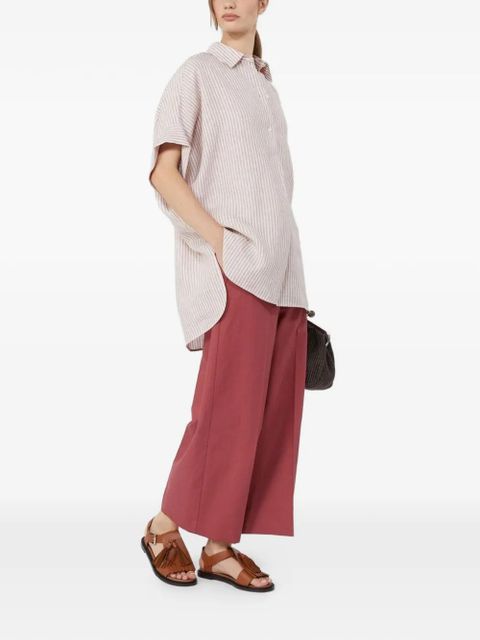 Weekend Max Mara Zircone cotton trousers - Pink - zdjęcie produktu nr 2