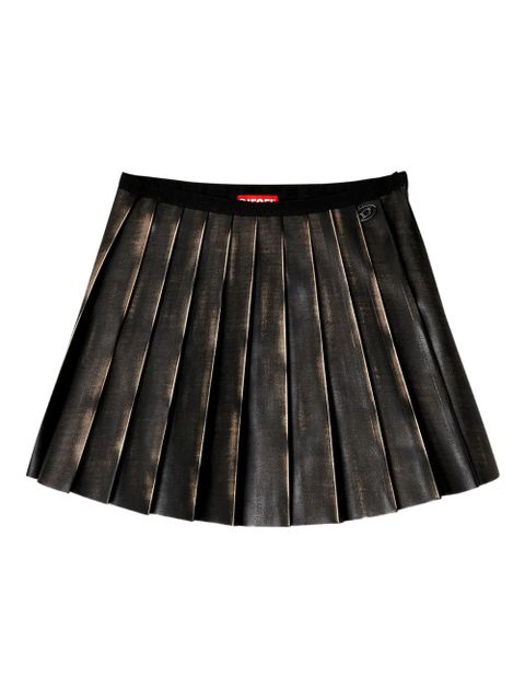 Diesel pleated mini skirt - Brown - zdjęcie produktu nr 1
