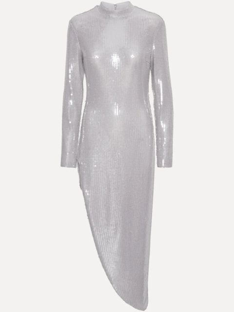 ROTATE BIRGER CHRISTENSEN sequin-embellished slit dress - Grey