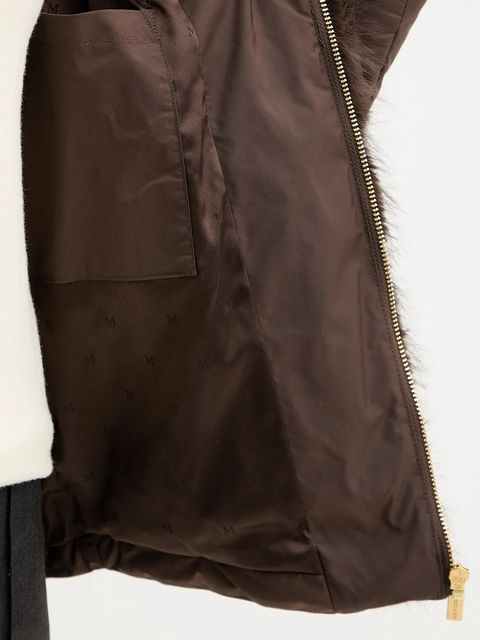 Marciano by Guess kurtka ESTELLA kolor brązowy zimowa 5BGL33 7378A