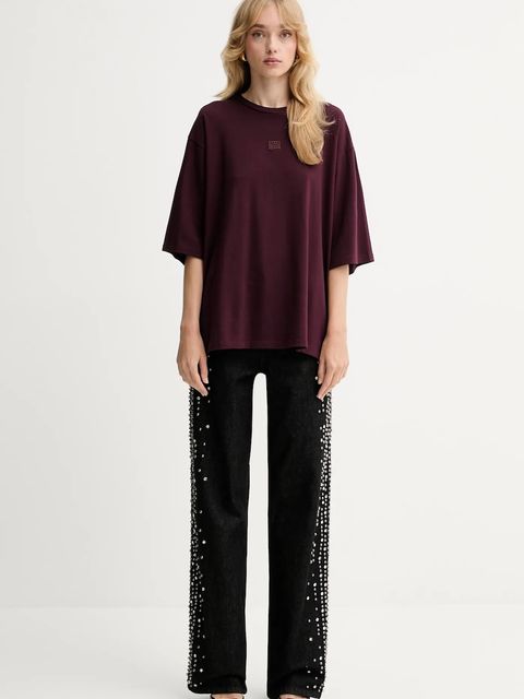 Gestuz jeansy damskie kolor czarny 10910795