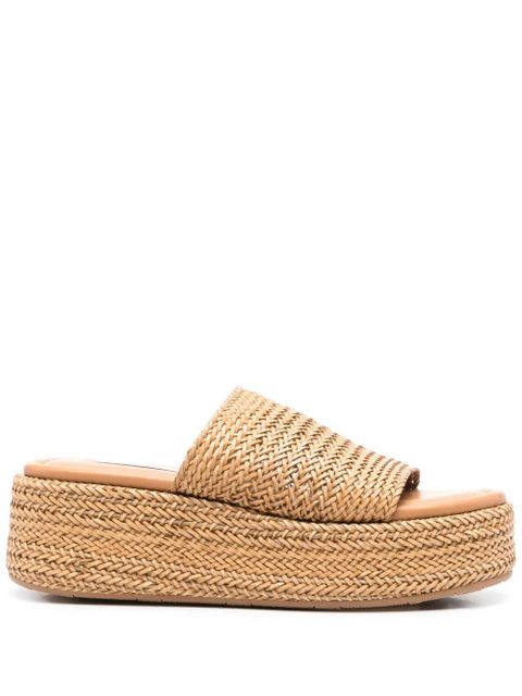 Casadei 65mm interwoven-design sandals - Brown - zdjęcie produktu nr 1