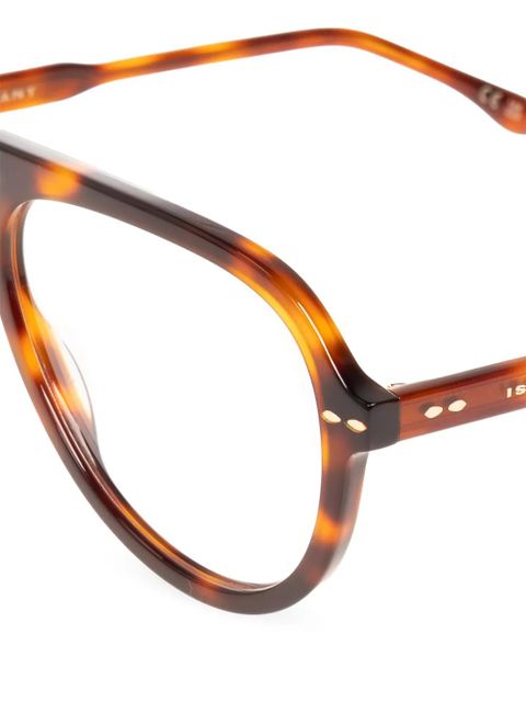 Isabel Marant Eyewear navigator-frame glasses - Brown