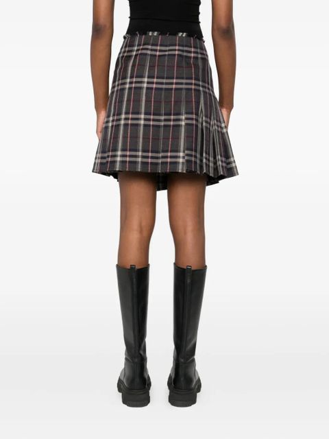 Burberry wool mini skirt - Brown