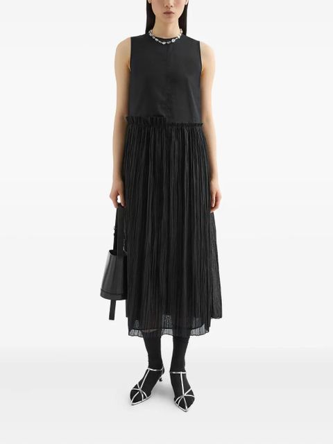 Jil Sander pleated dress - Black