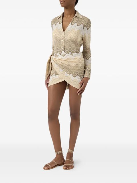 MC2 Saint Barth Joys degradé raschel shirt - Neutrals - zdjęcie produktu nr 2