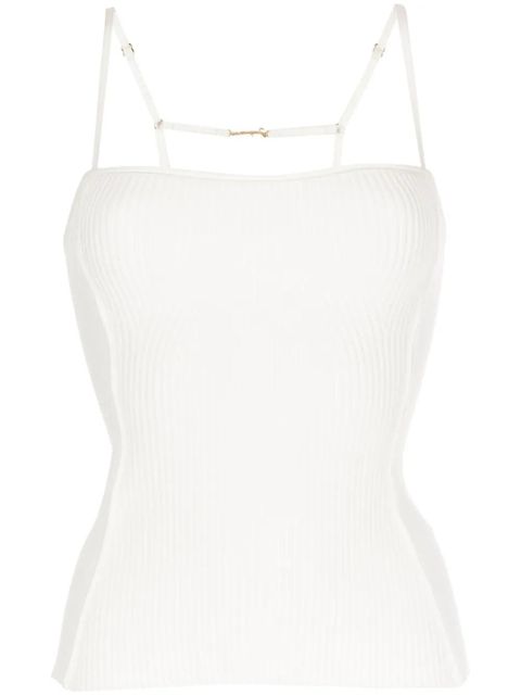 Jacquemus Sierra ribbed-knit top - White - zdjęcie produktu nr 1