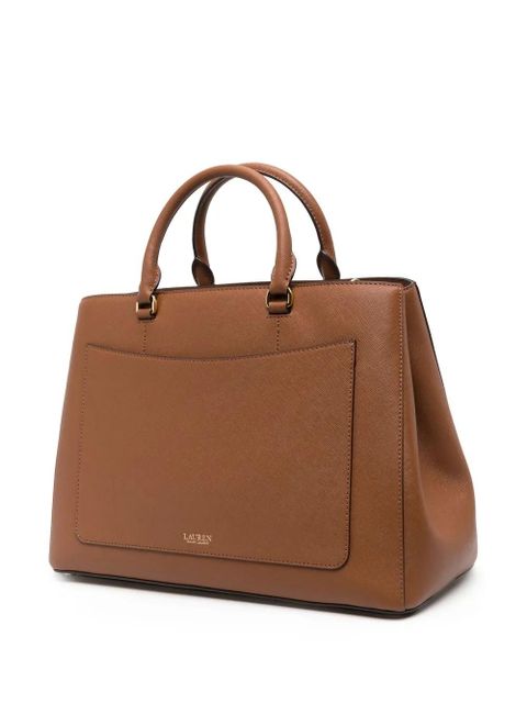 Lauren Ralph Lauren Hanna leather satchel bag - Brown