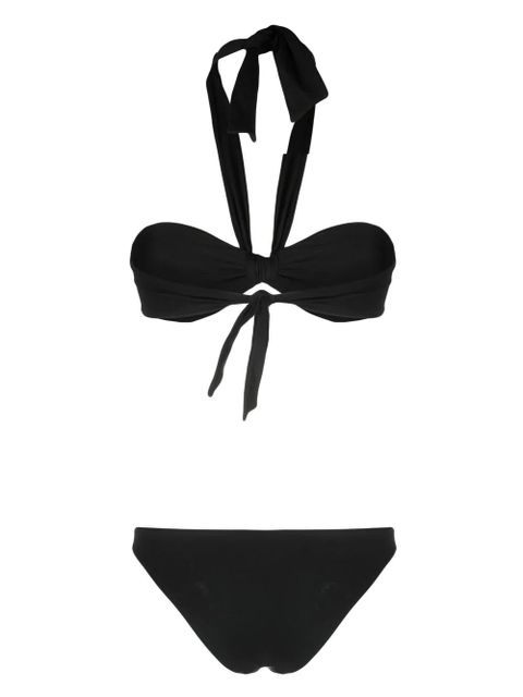 Blumarine halterneck logo-embellished bikini - Black - zdjęcie produktu nr 2
