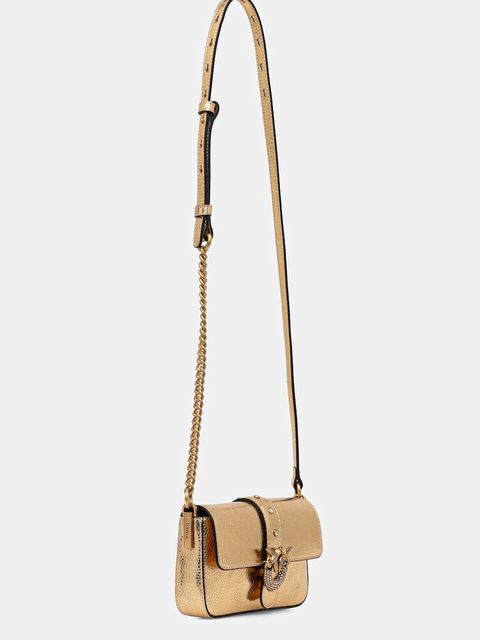 Pinko torebka skórzana kolor złoty 105353 A2WD