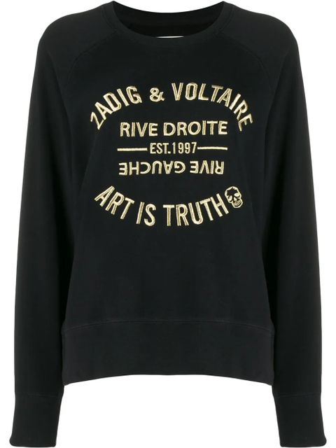Zadig&Voltaire Art Is Truth embroidered sweatshirt - Black - zdjęcie produktu nr 1