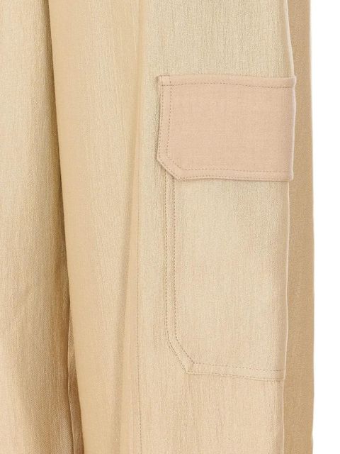 TWINSET cuffed cargo trousers - Neutrals