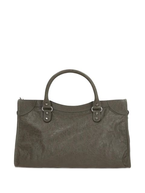 Balenciaga medium Le City leather shoulder bag - Green - zdjęcie produktu nr 2