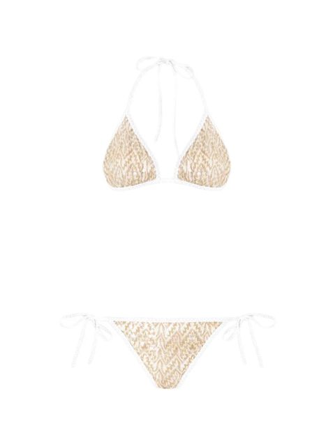 Missoni triangle-cup bikini set - Gold - zdjęcie produktu nr 1