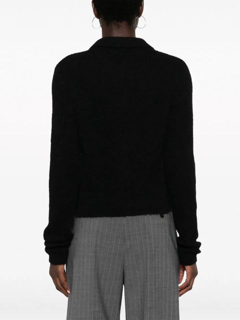 OUR LEGACY Mazzy ribbed-knit cardigan - Black