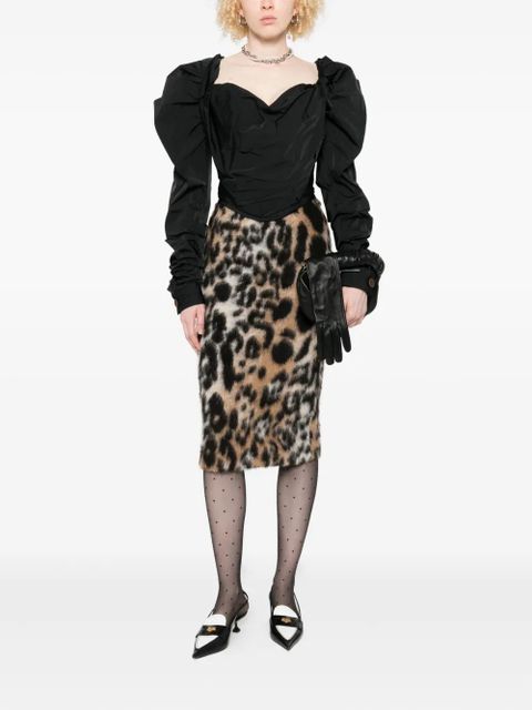 Vivienne Westwood puff-sleeve corset top - Black - zdjęcie produktu nr 2