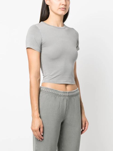 ENTIRE STUDIOS round-neck cropped T-shirt - Grey - zdjęcie produktu nr 2