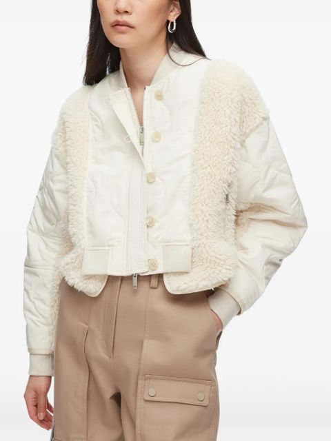 3.1 Phillip Lim quilted teddy-panelled jacket - Neutrals