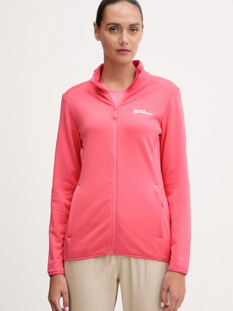 Jack Wolfskin bluza sportowa Kolbenberg kolor różowy gładka A63965 - zdjęcie produktu nr 1