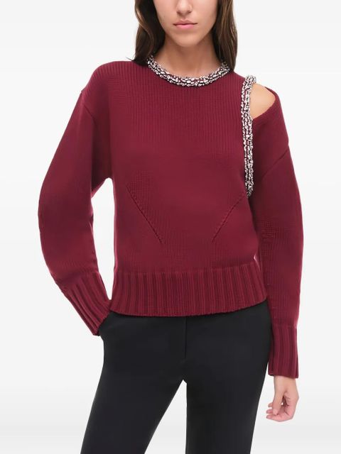 Simkhai Monroe embellished sweater - Red - zdjęcie produktu nr 2