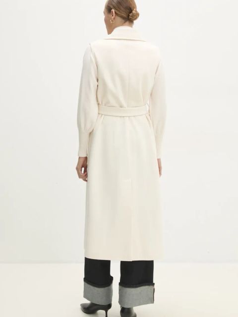 Answear.LAB bezrękawnik damski kolor biały przejściowy