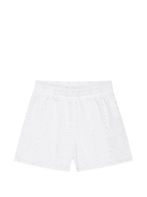 ANINE BING Eyelet kam shorts - White - zdjęcie produktu nr 1