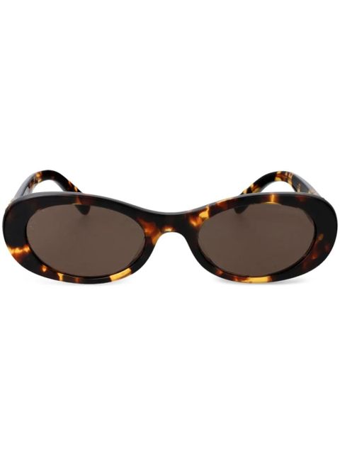 Miu Miu Eyewear oval-frame sunglasses - Brown - zdjęcie produktu nr 1