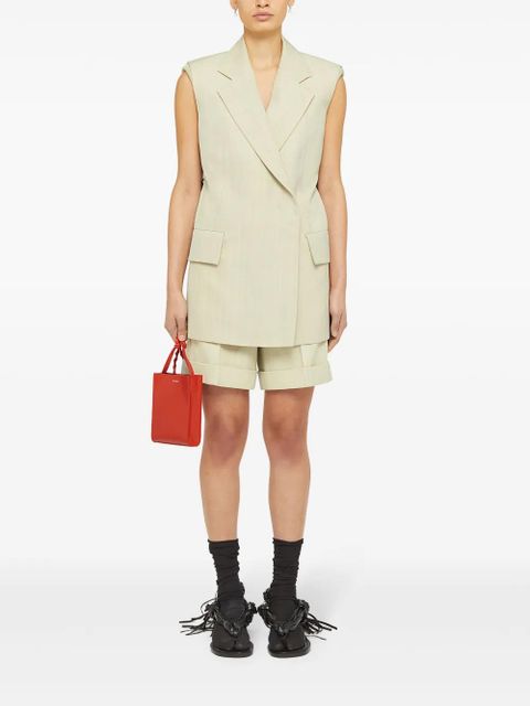 Jil Sander Tangle leather crossbody bag - Red