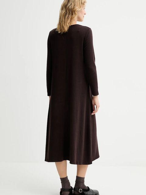 Answear.LAB sukienka kolor brązowy mini rozkloszowana